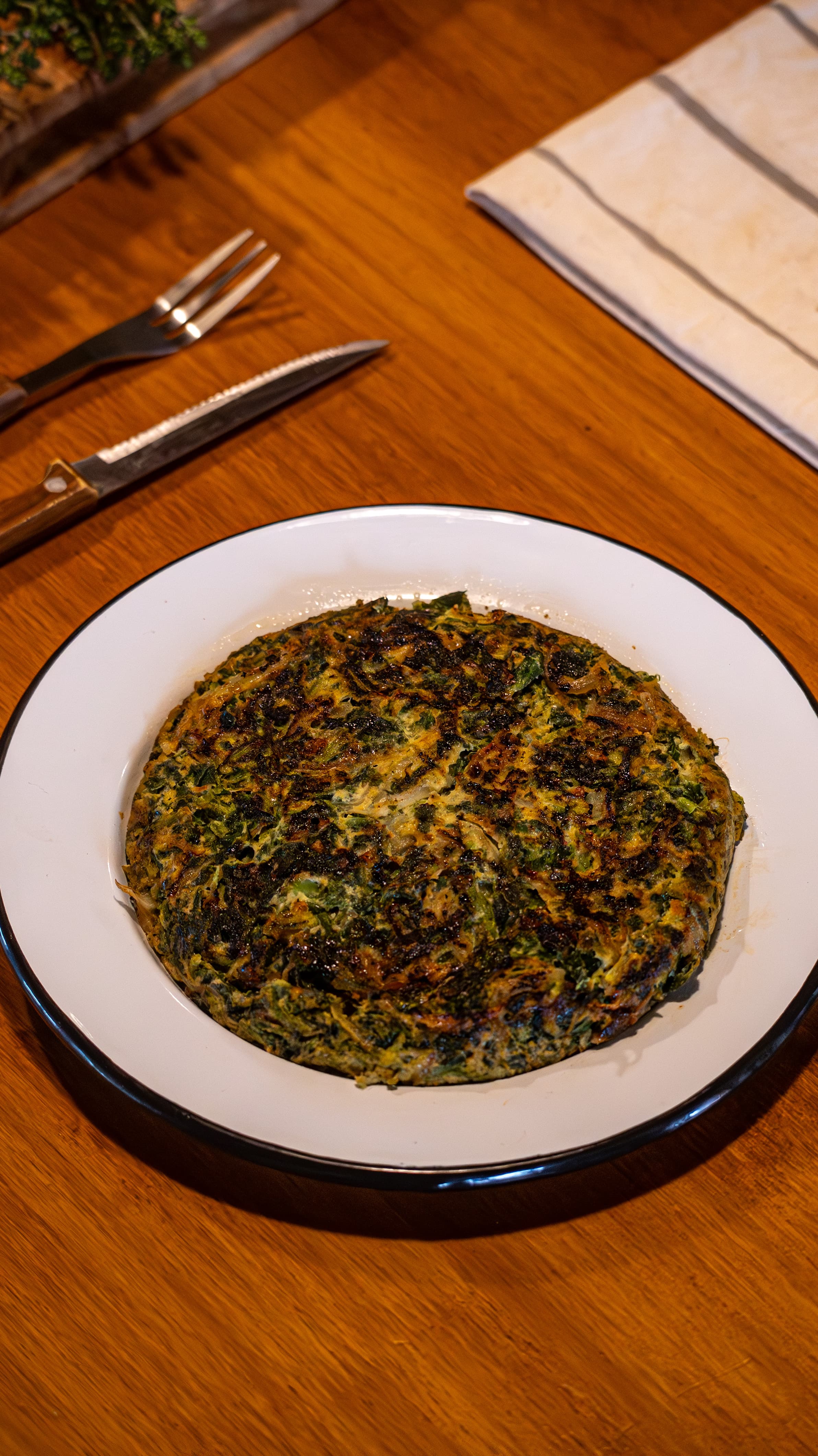 Tortilla de espinaca